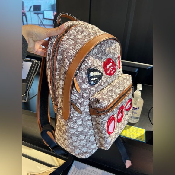 Coach X Tom Wesselmann Charter Backpack In Signature Textile Jacquard NWT - Picture 3 of 15